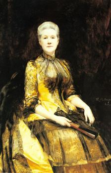 Raimundo De Madrazo Y Garreta : A Portrait of Mrs James Leigh Coleman